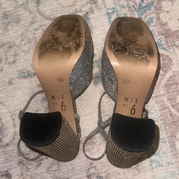 Mix no 6 Sparkly rhinestone heels - Picture 8 of 9